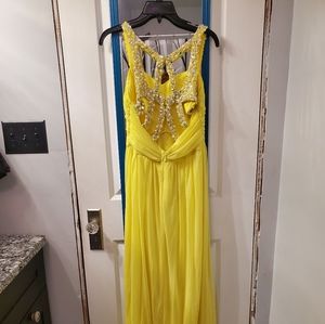 Yellow formal dress